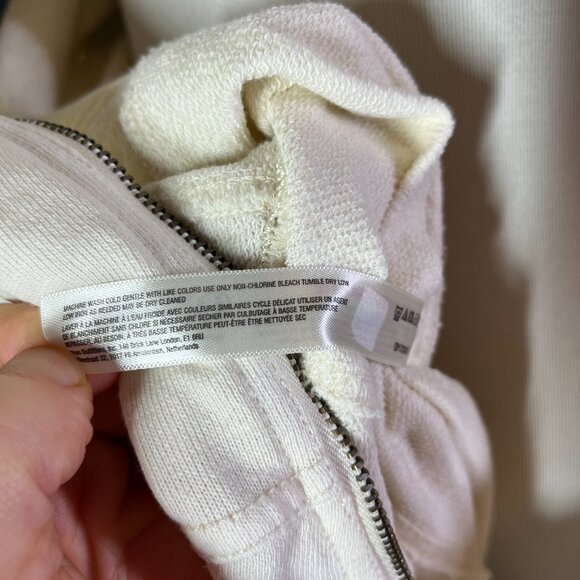 Anthropologie Daily Practice Plus Size 2X Cream Knit Jumpsuit Zip Back - Picture 13 of 14